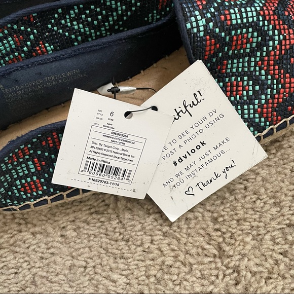 Dolce Vita Multi-Colored Espadrilles Flats New,SZ 6 - Picture 5 of 11